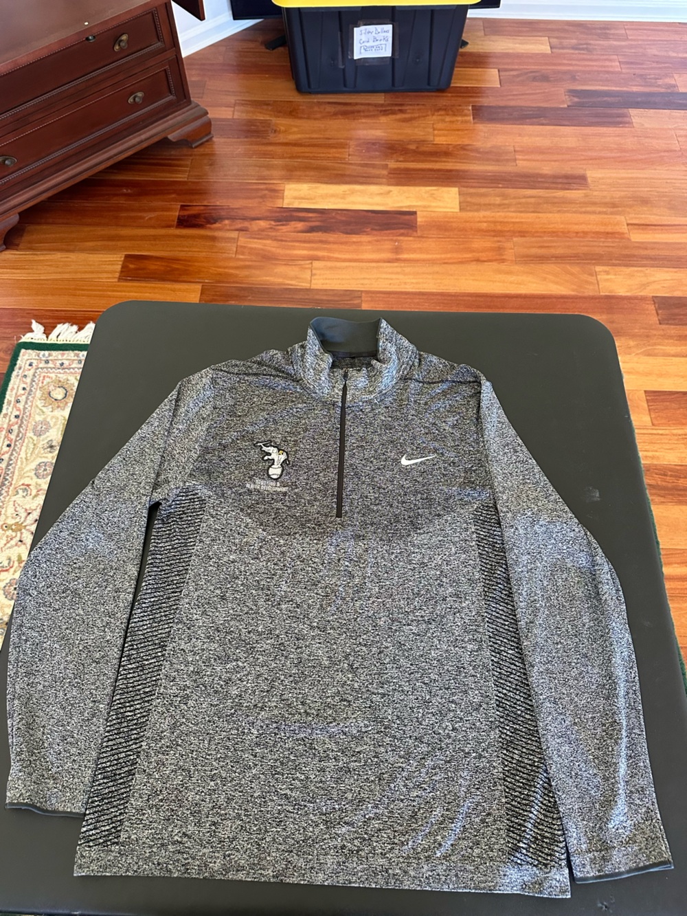 Nike Oakland Athletics MLB Men’s Gray Heather Quarter-Zip Performance Jacket